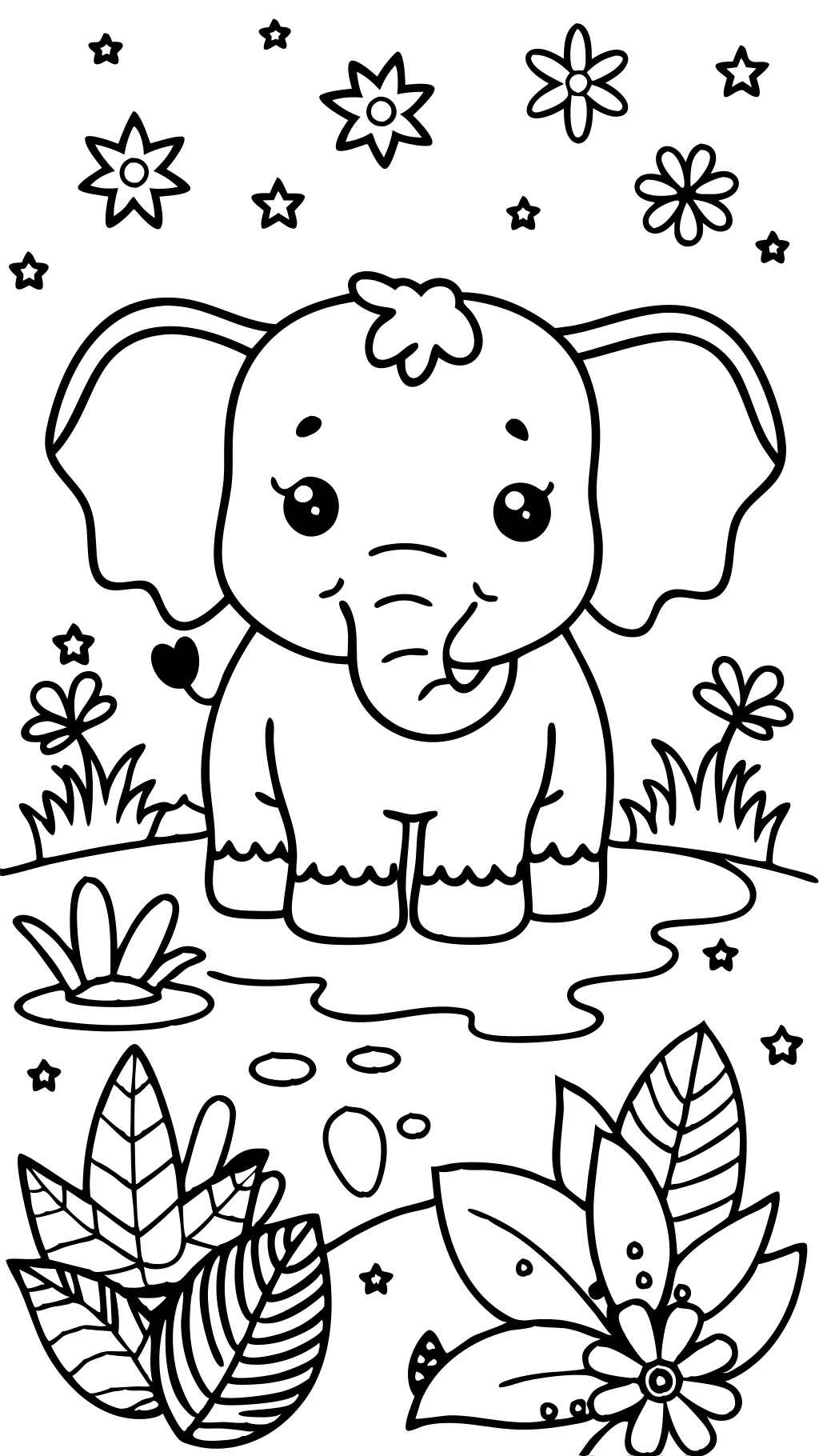 coloring pages elephants